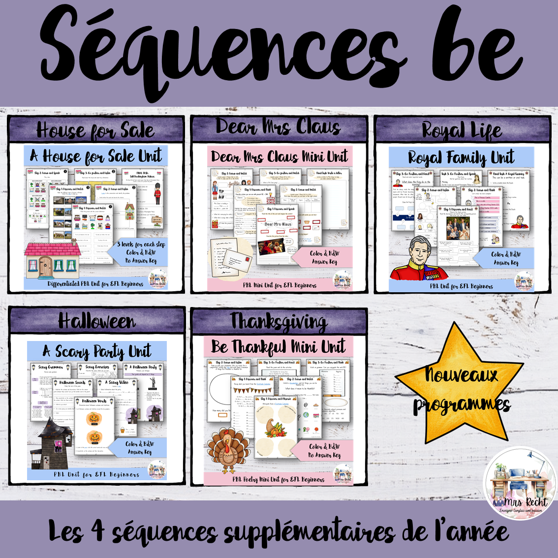 Mini-séquences pédagogiques 6e - 2025 - Mrs Recht's Classroom